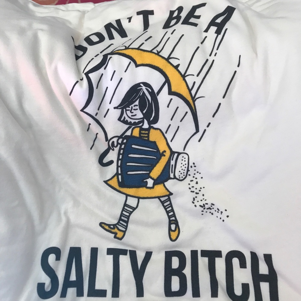 Don’t Be A Salty B*tch Funny Graphic Soft T-Shirt - Picture 2 of 2